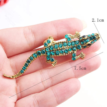 Cool Style Shiny Animal Alloy Inlay Rhinestones Unisex Brooches