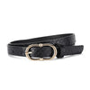 Cool Style Snakeskin Pu Leather Alloy Women'S Leather Belts