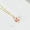 Copper 14K Gold Plated Inlay Devil'S Eye Crown Zircon Pendant Necklace