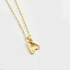 Copper 14K Gold Plated Letter Pendant Necklace