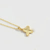 Copper 14K Gold Plated Letter Pendant Necklace