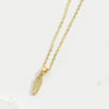 Copper 14K Gold Plated Letter Pendant Necklace