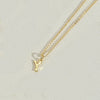 Copper 14K Gold Plated Simple Style Letter Copper Pendant Necklace