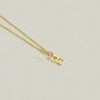 Copper 14K Gold Plated Simple Style Letter Copper Pendant Necklace