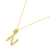 Copper 18K Gold Plated Casual Simple Style Inlay Letter Zircon Pendant Necklace