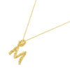 Copper 18K Gold Plated Casual Simple Style Inlay Letter Zircon Pendant Necklace