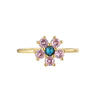 Copper 18K Gold Plated Copper Plated Gold 0.03 M Vacation Shiny Plating Inlay Four Leaf Clover Rose Flower Turquoise Zircon Rings