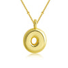 Copper 18K Gold Plated Gold Plated Cute Simple Style Korean Style Letter Pendant Necklace