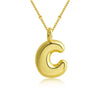 Copper 18K Gold Plated Gold Plated Cute Simple Style Korean Style Letter Pendant Necklace