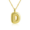 Copper 18K Gold Plated Gold Plated Cute Simple Style Korean Style Letter Pendant Necklace