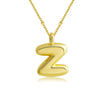 Copper 18K Gold Plated Gold Plated Cute Simple Style Korean Style Letter Pendant Necklace