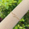 Copper 18K Gold Plated MAMA Simple Style Classic Style Hollow Out Inlay Letter Heart Shape Zircon Bracelets