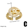 Copper 18K Gold Plated Modern Style Simple Style Plating Inlay Heart Shape Zircon Open Rings