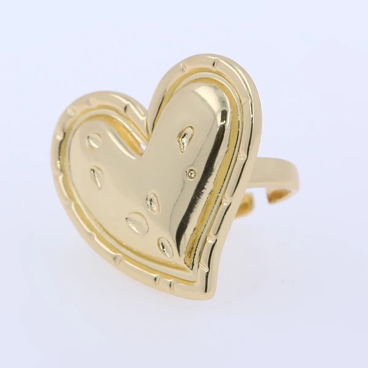 Copper 18K Gold Plated Plating Sun Heart Shape Dragonfly Open Rings