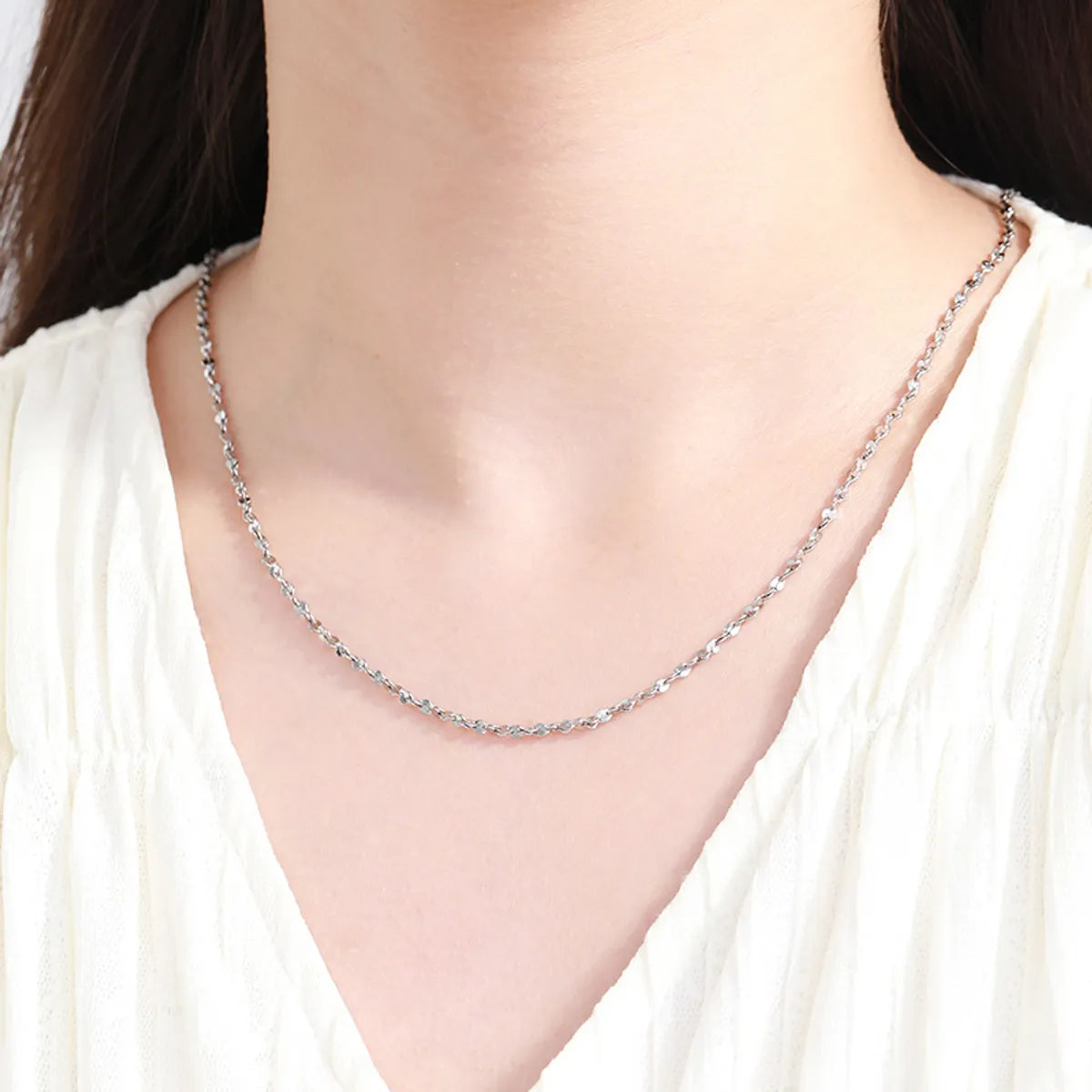 Copper 18K Gold Plated Platinum Plated Plating Chain Necklace