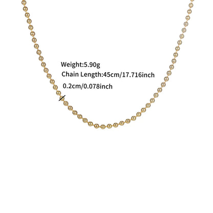 Copper 18K Gold Plated Platinum Plated Plating Round Necklace