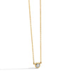 Copper 18K Gold Plated Rose Gold Plated Silver Plated Simple Style Shiny Round Inlay Zircon Necklace