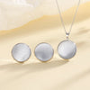 Copper 18K Gold Plated Simple Style Classic Style Inlay Round Opal Jewelry Set