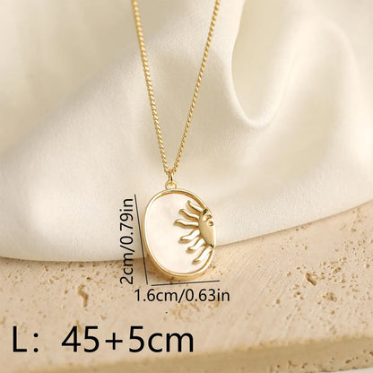 Copper 18K Gold Plated Simple Style Classic Style Plating Sun Devil'S Eye Zircon Pendant Necklace