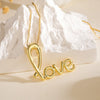 Copper 18K Gold Plated Simple Style Commute Hollow Out Inlay Love Star Heart Shape Zircon Pendant Necklace