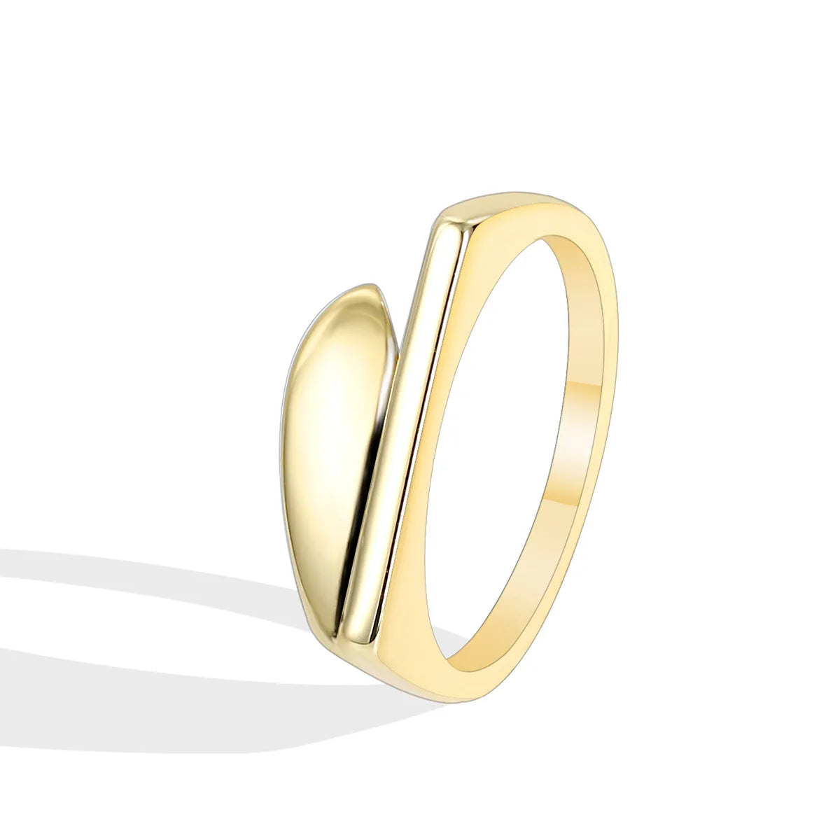 Copper 18K Gold Plated Simple Style Inlay Round Zircon Rings