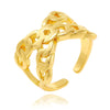 Copper 18K Gold Plated Simple Style Plating Geometric Open Rings