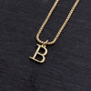 Copper 18K Gold Plated Simple Style Shiny Metallic Plating Letter Pendant Necklace