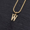 Copper 18K Gold Plated Simple Style Shiny Metallic Plating Letter Pendant Necklace