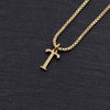 Copper 18K Gold Plated Simple Style Shiny Metallic Plating Letter Pendant Necklace