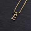 Copper 18K Gold Plated Simple Style Shiny Metallic Plating Letter Pendant Necklace