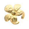 Copper 18K Gold Plated Twist Plating Sea Butterfly Flower Mosquito Coil Open Rings