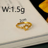 Copper 18K Gold Plated White Gold Plated Polishing Inlay Sun Flower Resin Zircon Open Rings