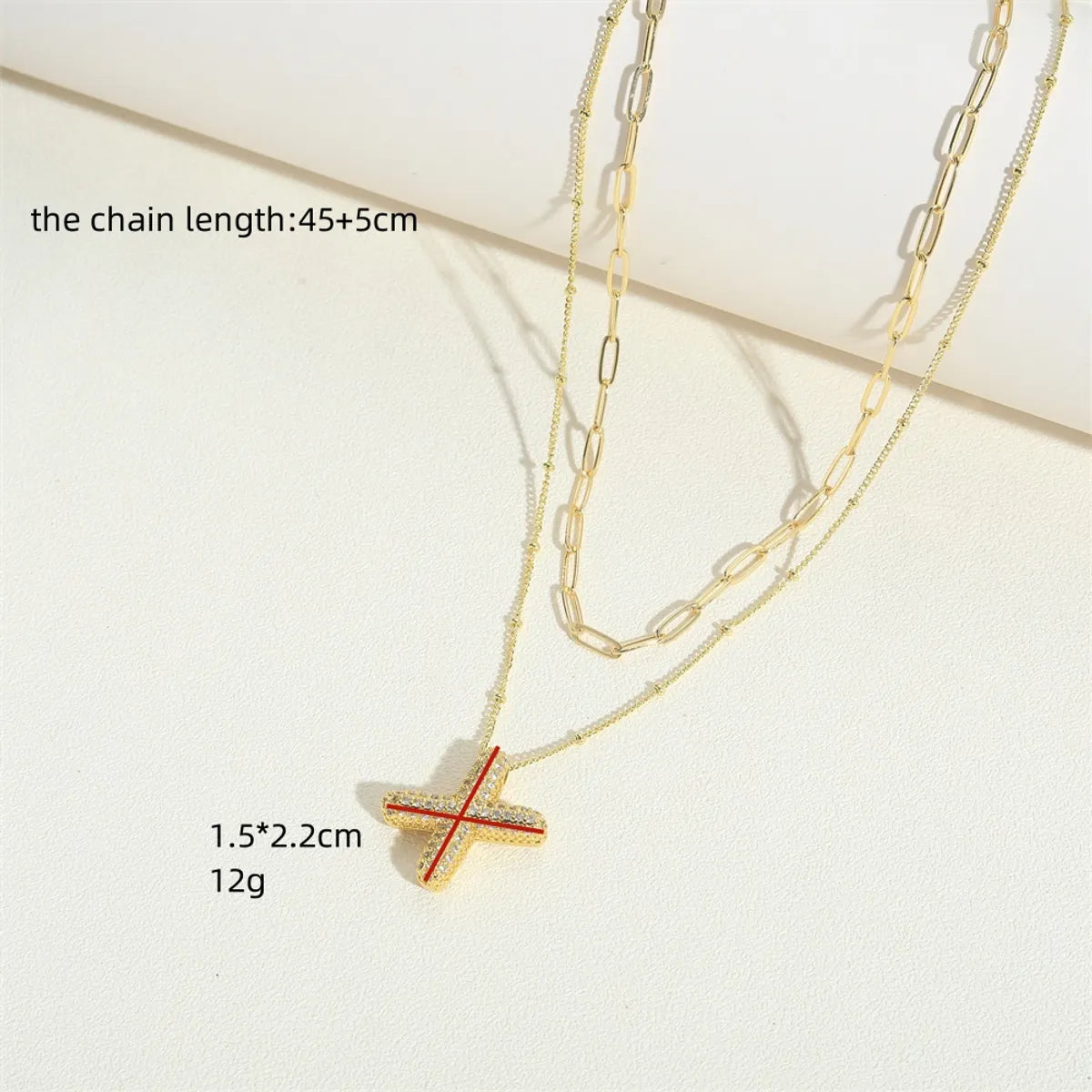 Copper Basic Classic Style Commute Inlay Letter Zircon Pendant Necklace