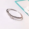 Copper Basic Classic Style Commute Plating Inlay Key Zircon Bangle