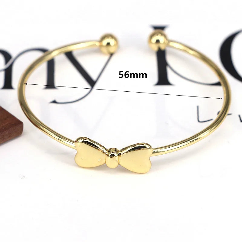 Copper Bowknot Bow Knot Cuff Bracelets