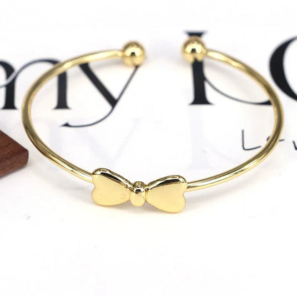 Copper Bowknot Bow Knot Cuff Bracelets