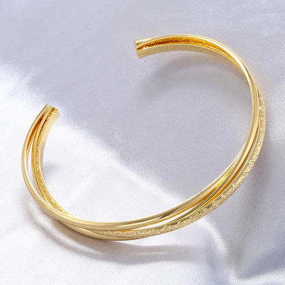 Copper Casual Elegant Simple Style Bow Knot Bangle