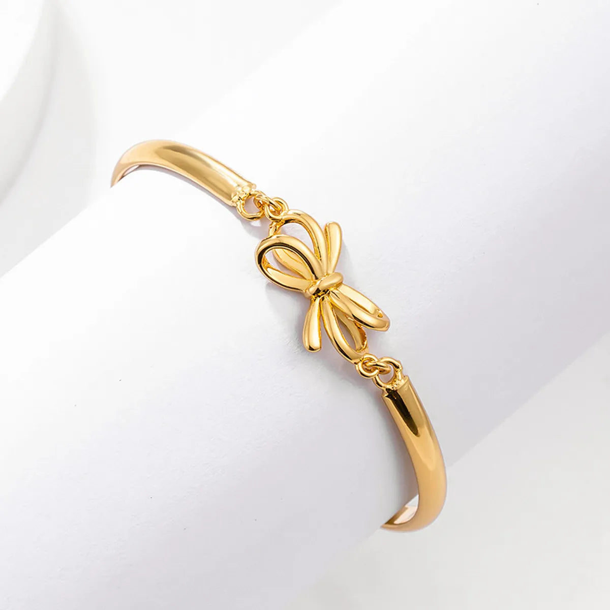 Copper Elegant Simple Style Bow Knot Plating Bracelets