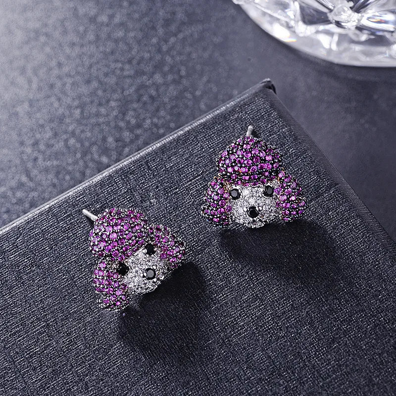 Copper Fashion Animal Earring  (Akita) Nhlj3825-Akita