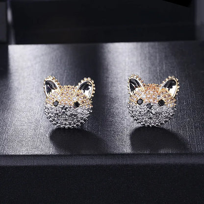 Copper Fashion Animal Earring  (Akita) Nhlj3825-Akita