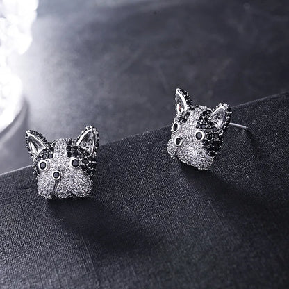 Copper Fashion Animal Earring  (Akita) Nhlj3825-Akita