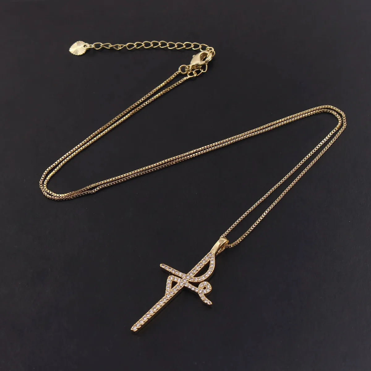 Ethnic Style Cross Copper Necklace In Bulk