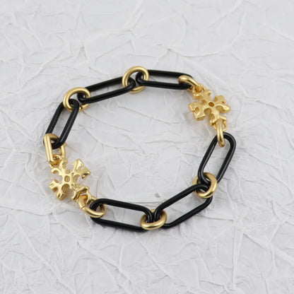 Copper Gold Plated Basic Modern Style Classic Style Plating Geometric Bracelets Necklace