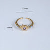 Copper Gold Plated Casual Simple Style Inlay Sun Artificial Opal Zircon Rings Earrings Necklace