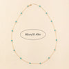 Copper Gold Plated Silver Plated Inlay Geometric Round Artificial Crystal Glass Long Necklace