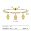 Copper Gold Plated Simple Style Shiny Inlay Cross Heart Shape Dragonfly Zircon Bracelets