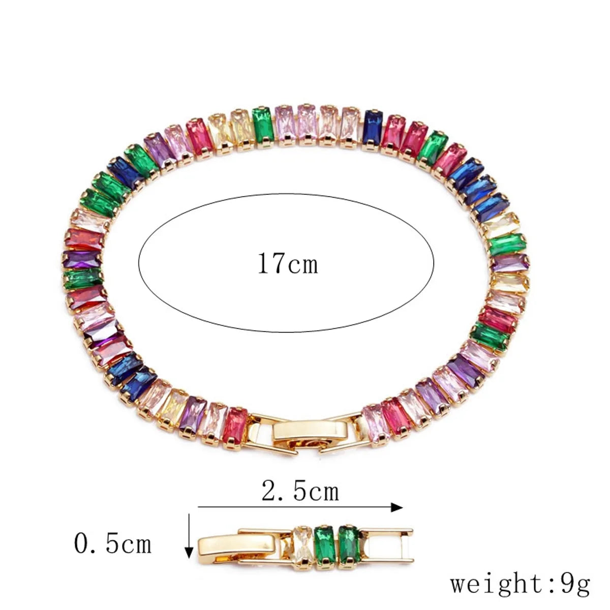 Copper IG Style Simple Style Enamel Inlay Butterfly Zircon Bracelets