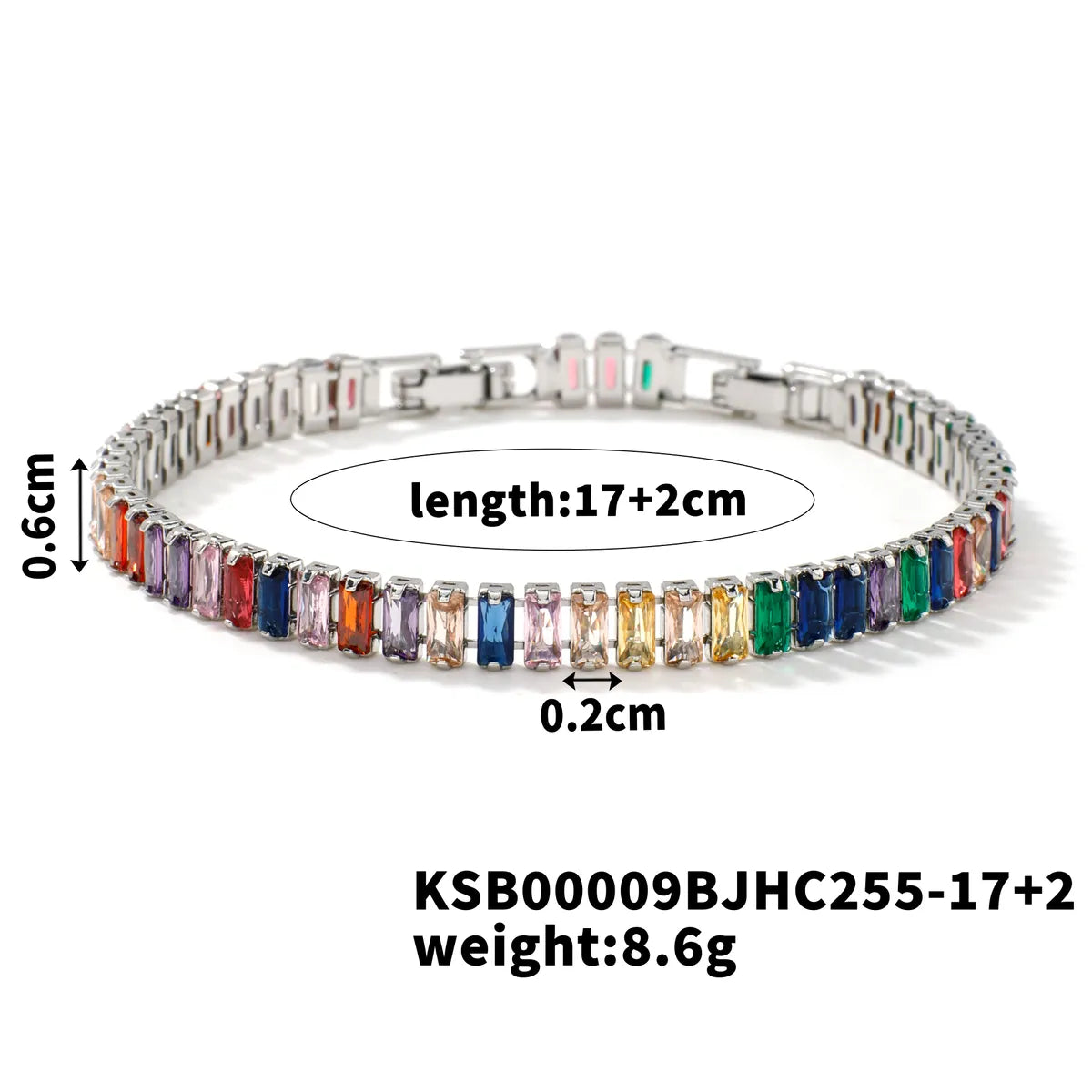 Copper K Gold Plated Rhodium Plated Inlay Lattice Zircon Bracelets