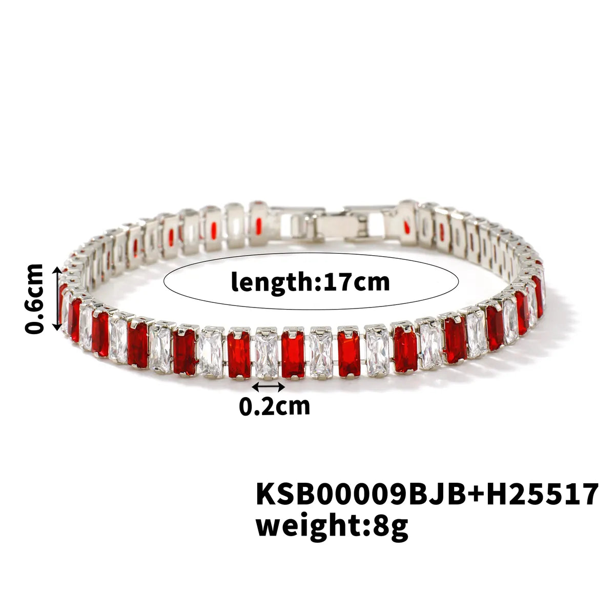 Copper K Gold Plated Rhodium Plated Inlay Lattice Zircon Bracelets