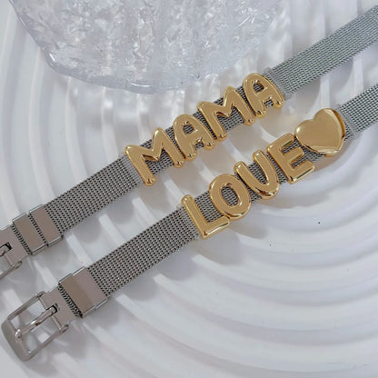 Copper Letter Bracelets